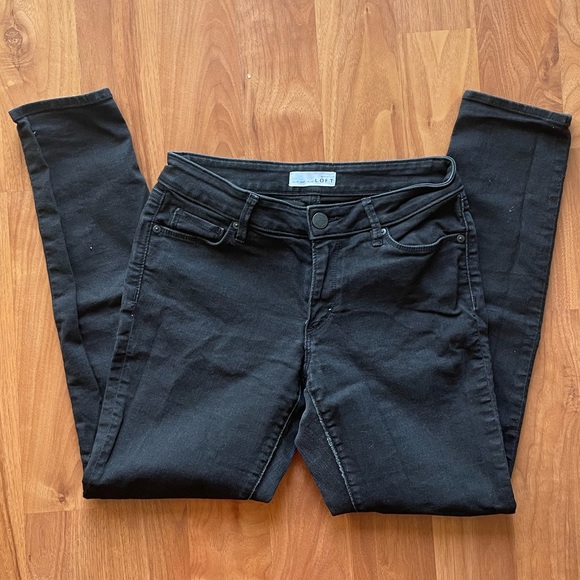 Loft 4p/27p faded black jeans - Picture 1 of 6